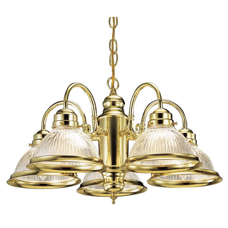 House of Hampton® Sartain 5Light Shaded Classic / Traditional